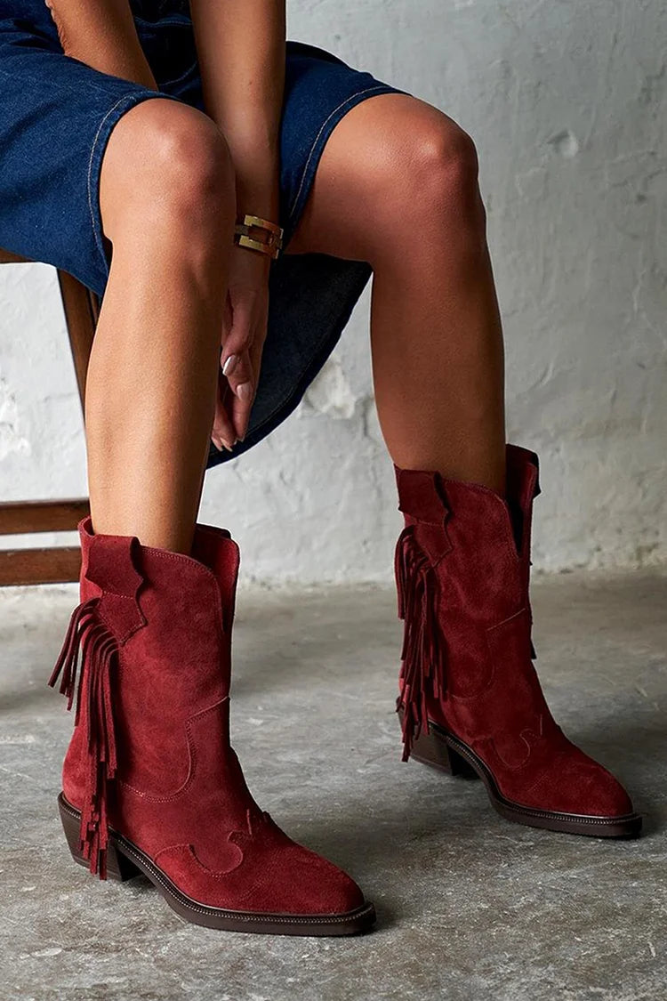 Ariane | Ankle Boots with Western Flair