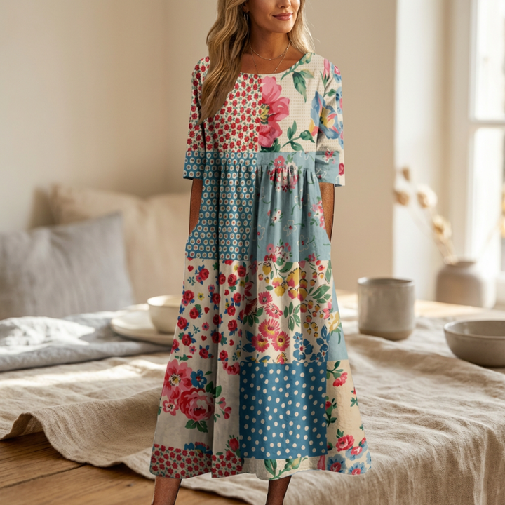 Kathryn | Pastel Flowy Summer Dress