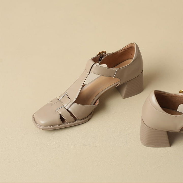 Michela Square-Toe Sandal Collection