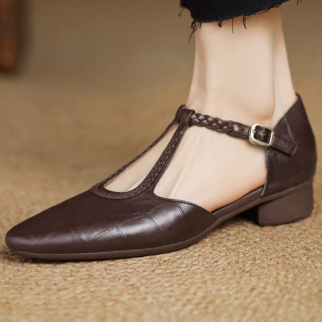 Kepa | Classic Leather Mary Jane Flats