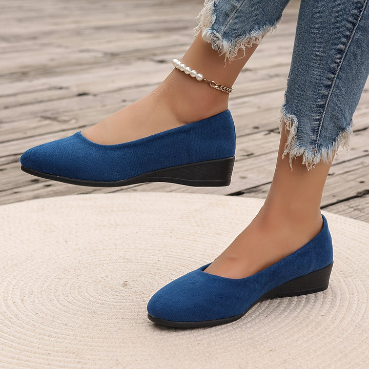 Éliane™ | Chic Wedge-Heeled Ballet Flats for Unmatched Comfort