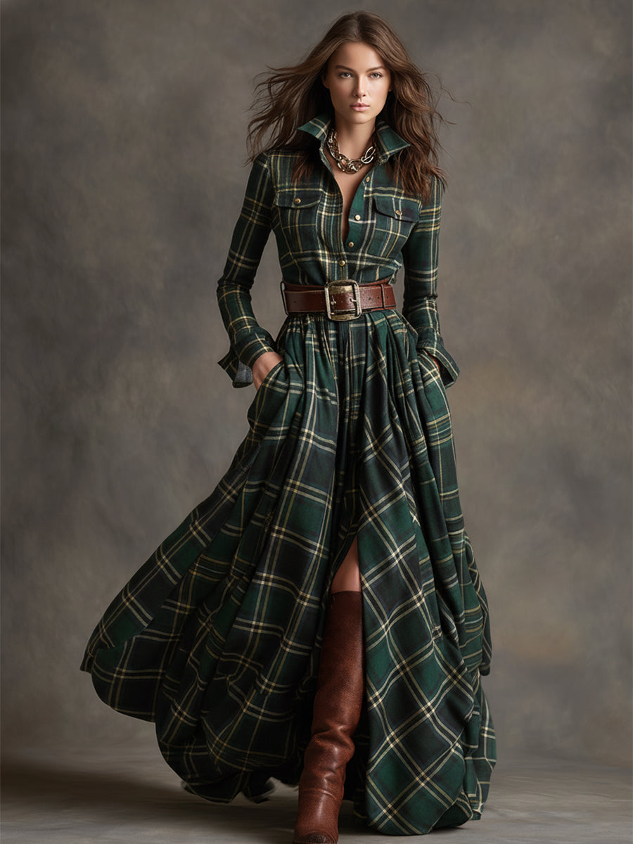Mireline - Timeless Button-Up Shirt Dress