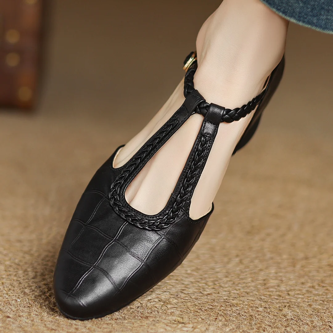 Kepa | Classic Leather Mary Jane Flats