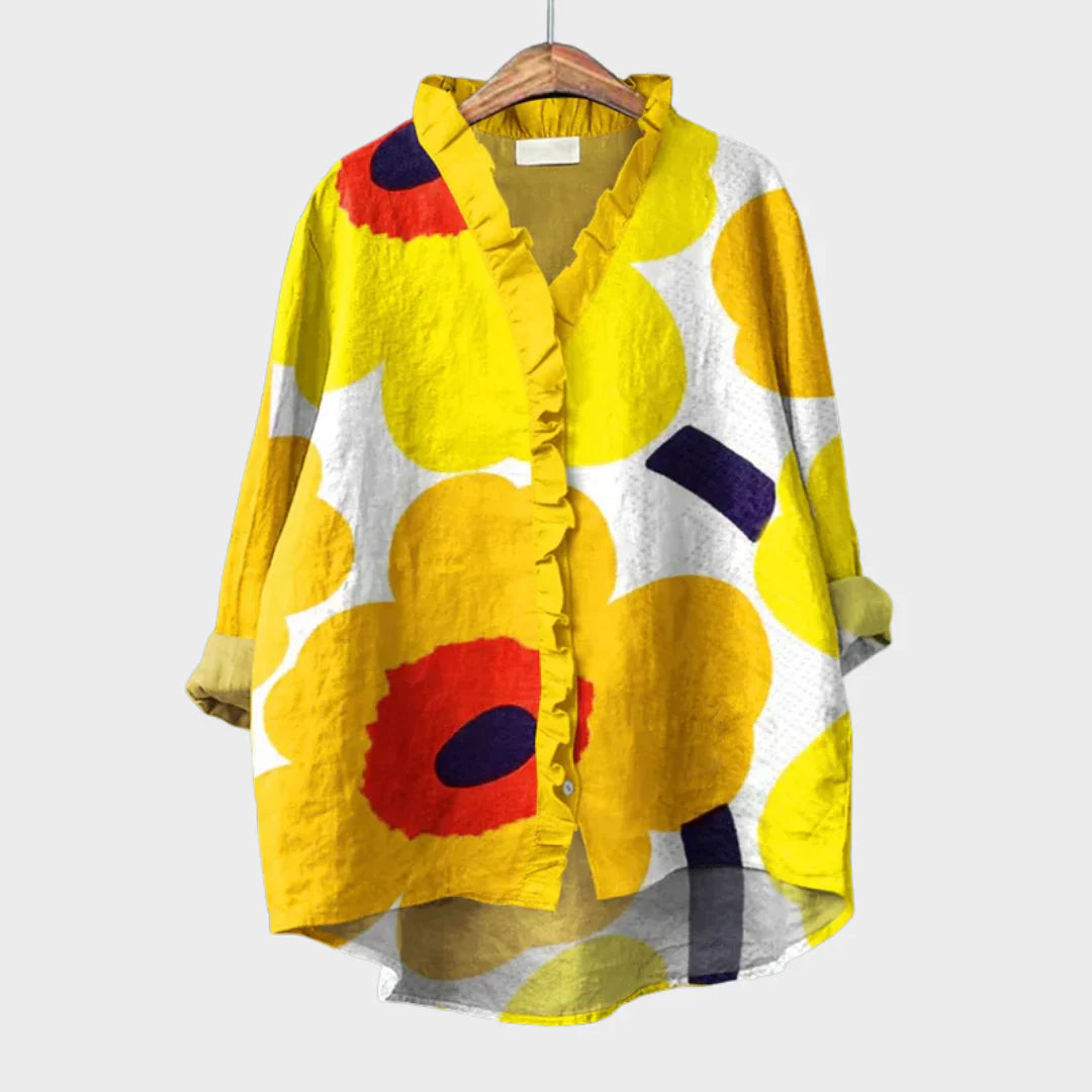 Stacy Blouse – Relaxed Fit with Artistic Design