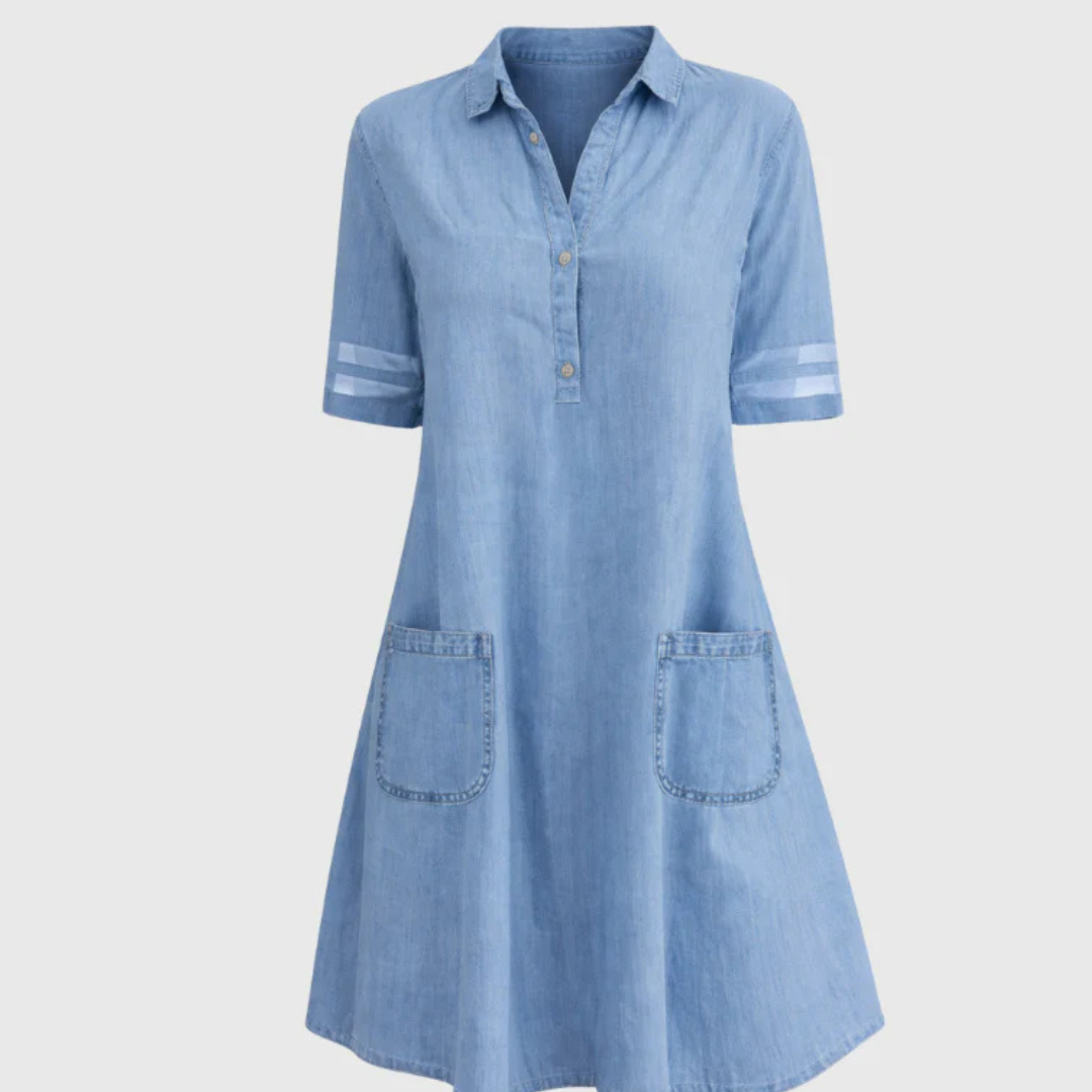 Jill | Mini Summer Denim-Look Dress