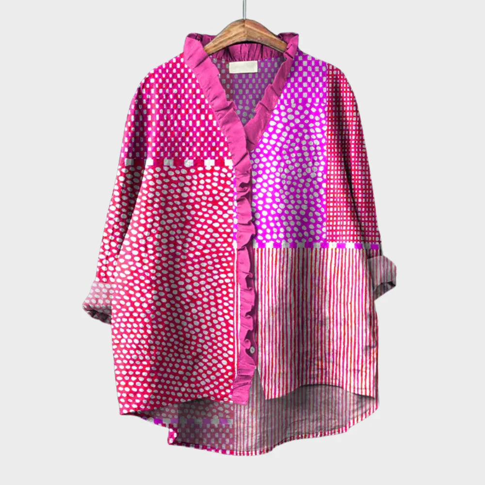 Stacy Blouse – Relaxed Fit with Artistic Design