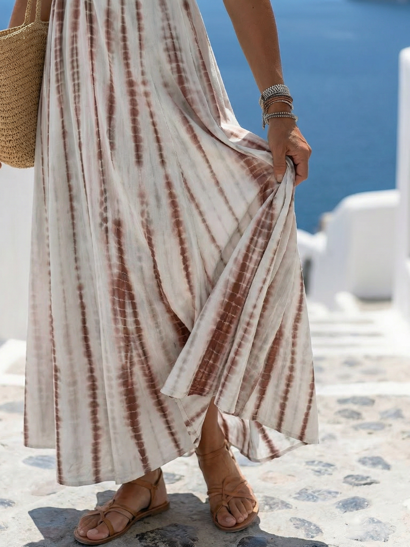 Karys | Soft Dyed Midi Dress with Casual Fit