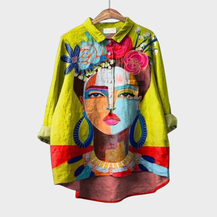 Stacy Blouse – Relaxed Fit with Artistic Design