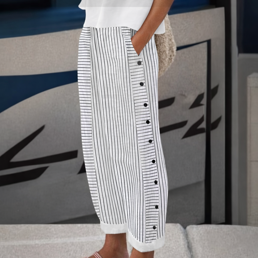 REA™ | Comfortable Striped Casual Trousers