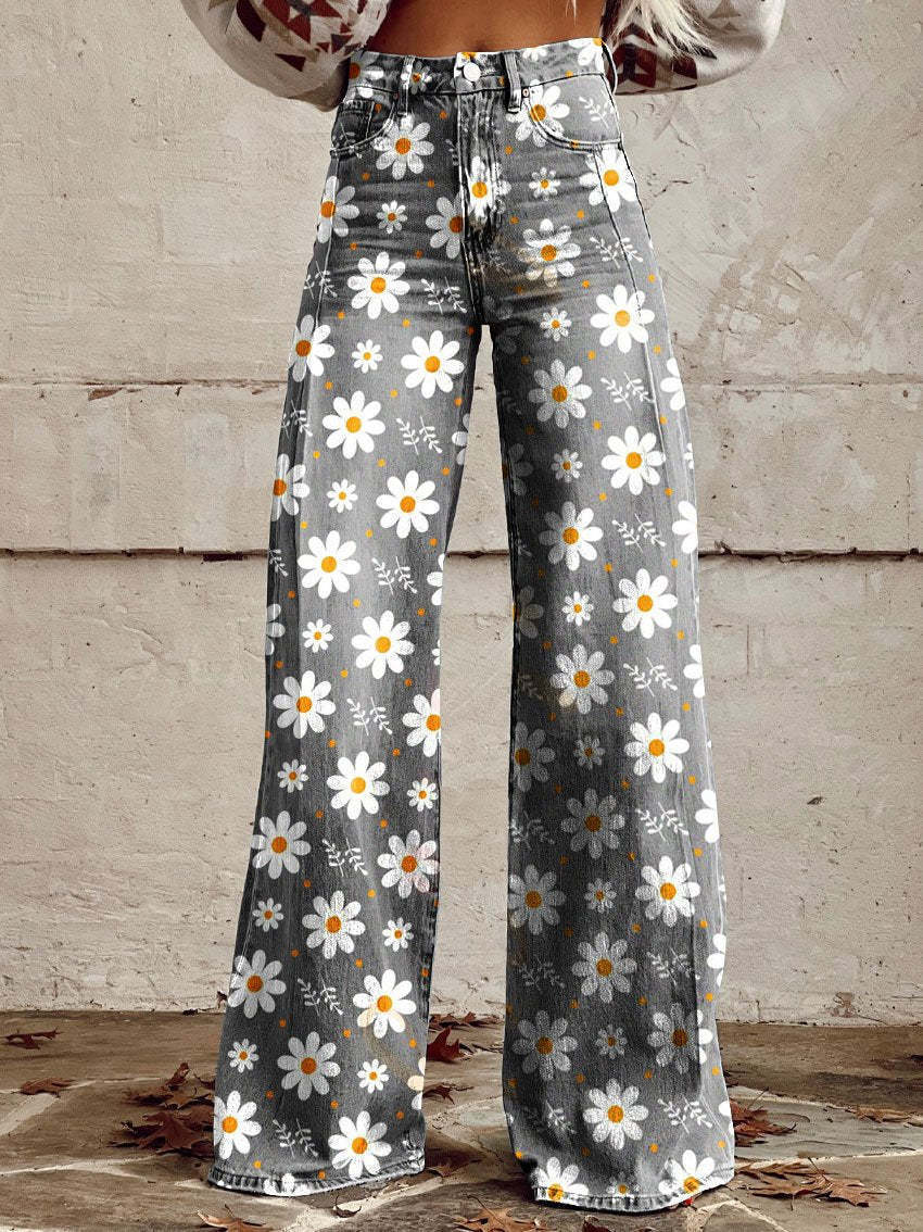 Emma - Chic Vintage Zigzag Trousers