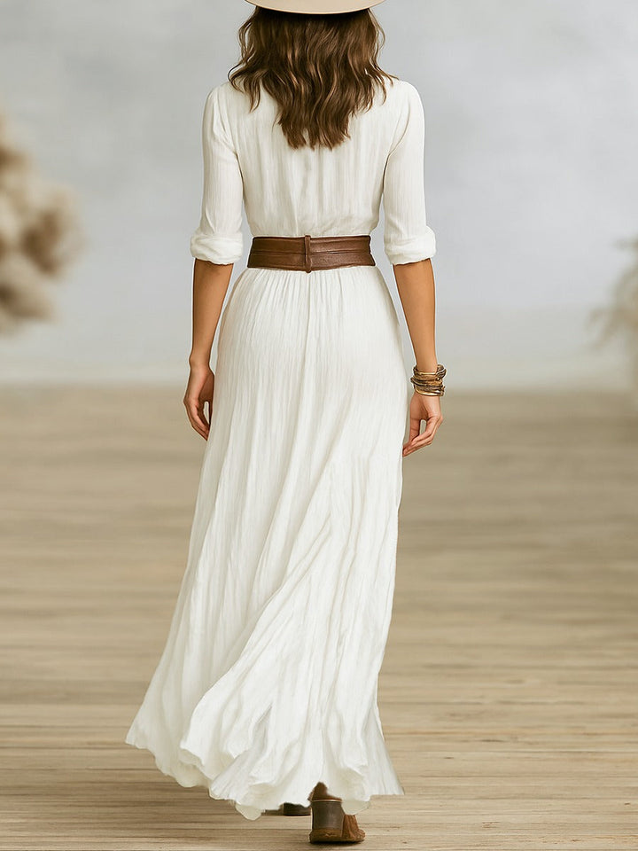 Soléane - Chic Pleated Dress