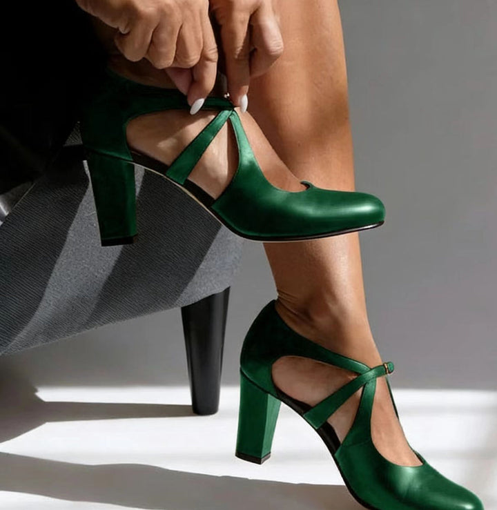 Jonna™ | Elegant Leather Heels