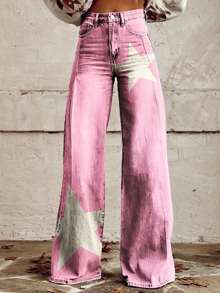 Emma - Chic Vintage Zigzag Trousers