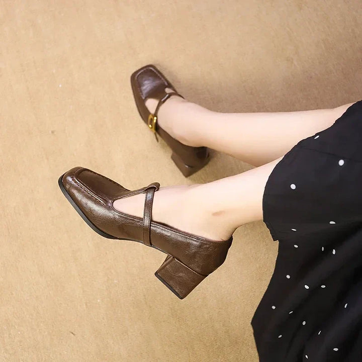 Dorvanna Timeless French Mary Jane Flats