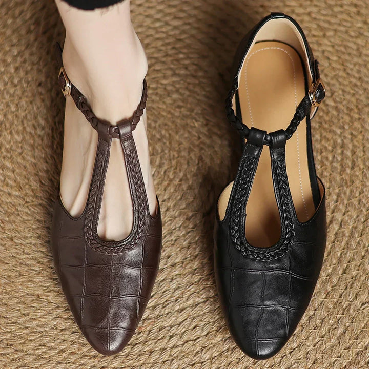 Kepa | Classic Leather Mary Jane Flats