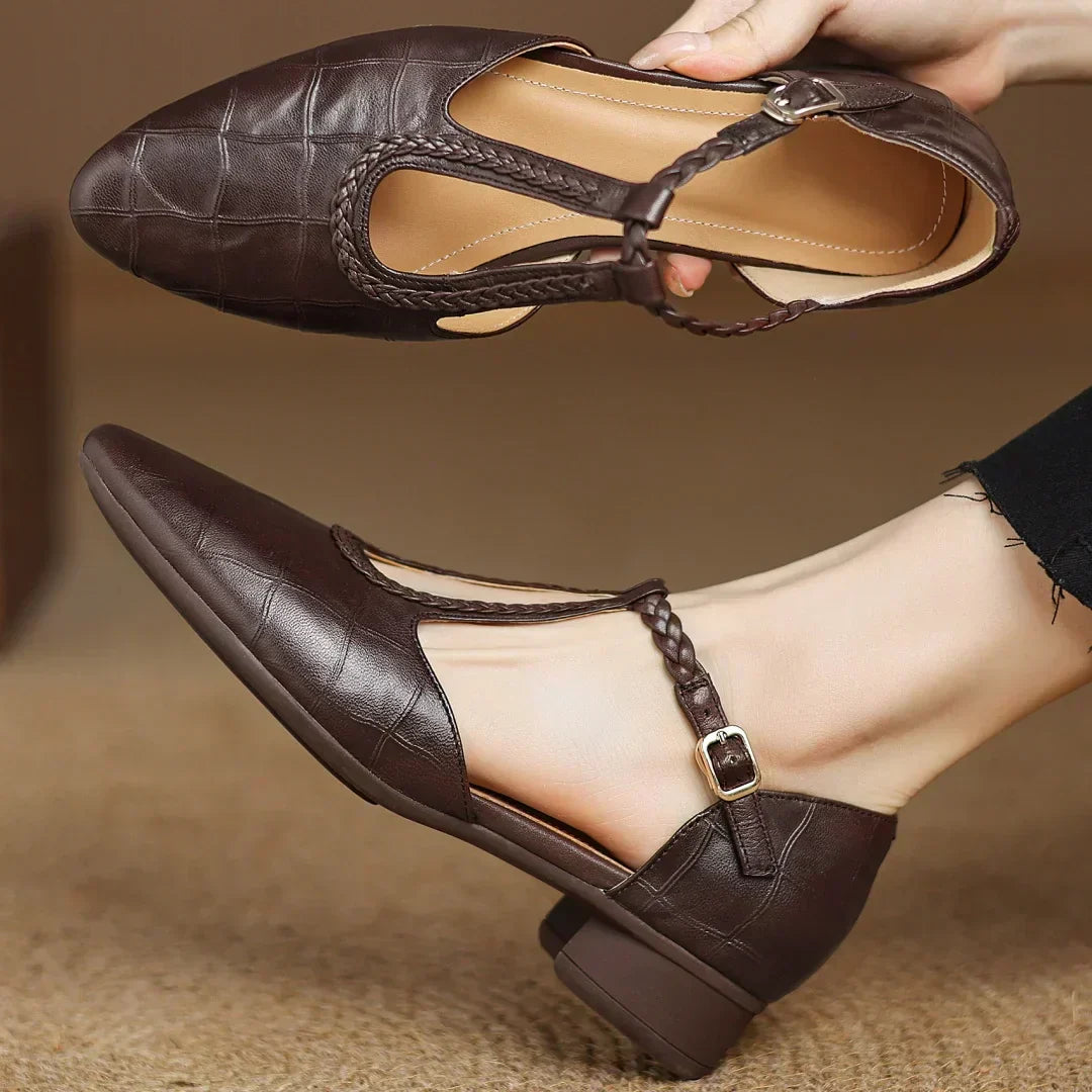 Kepa | Classic Leather Mary Jane Flats