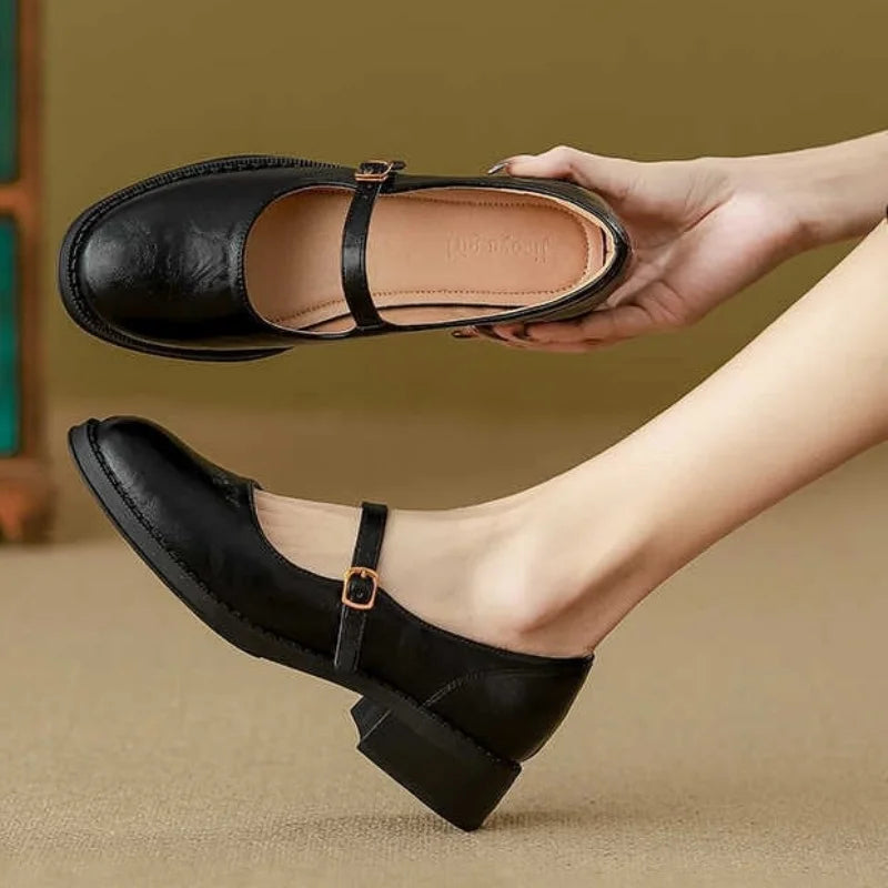 Belle | Classic Leather Mary Jane Comfort Footwear
