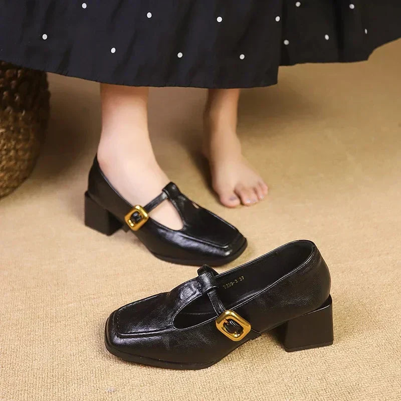 Dorvanna Timeless French Mary Jane Flats