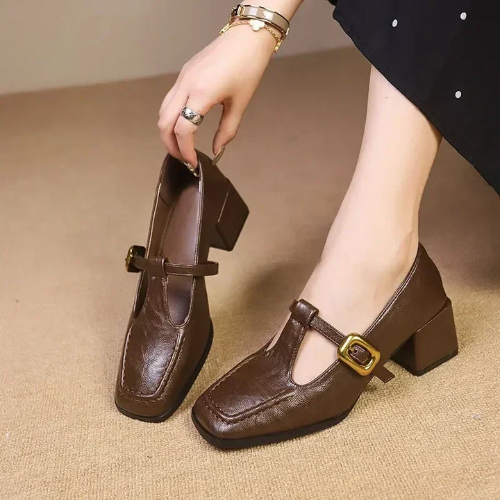 Dorvanna Timeless French Mary Jane Flats