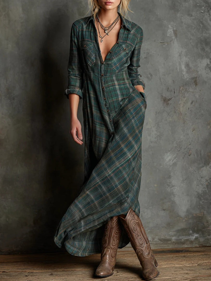 Carisse - Elegant Collared Minimalist Dress