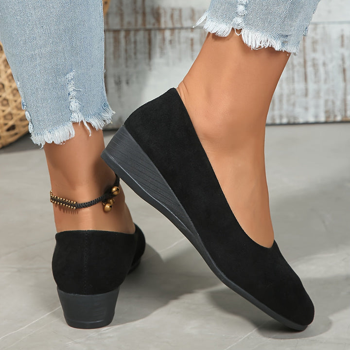 Éliane™ | Chic Wedge-Heeled Ballet Flats for Unmatched Comfort
