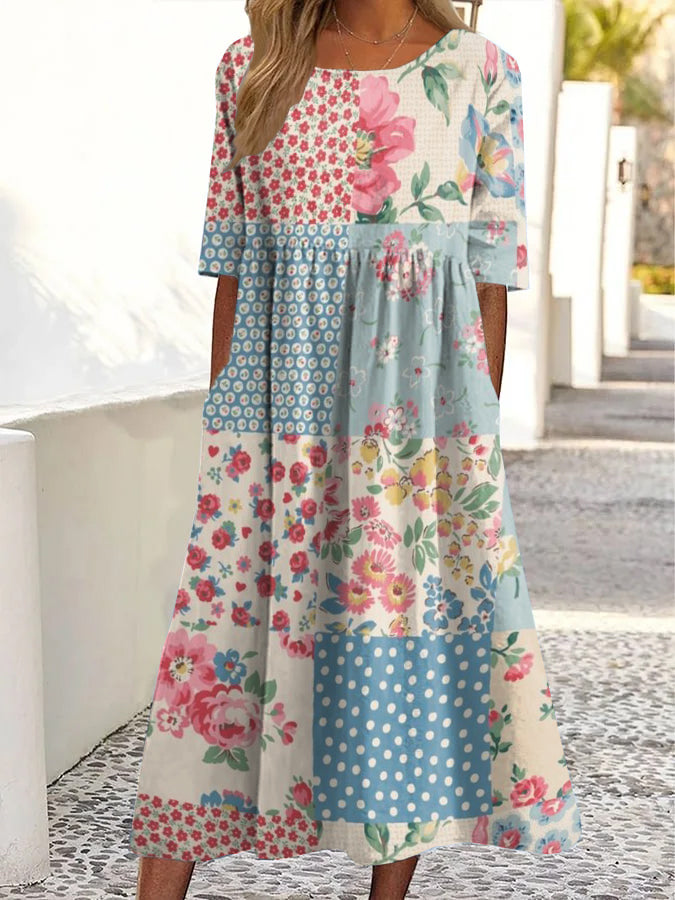 Kathryn | Pastel Flowy Summer Dress