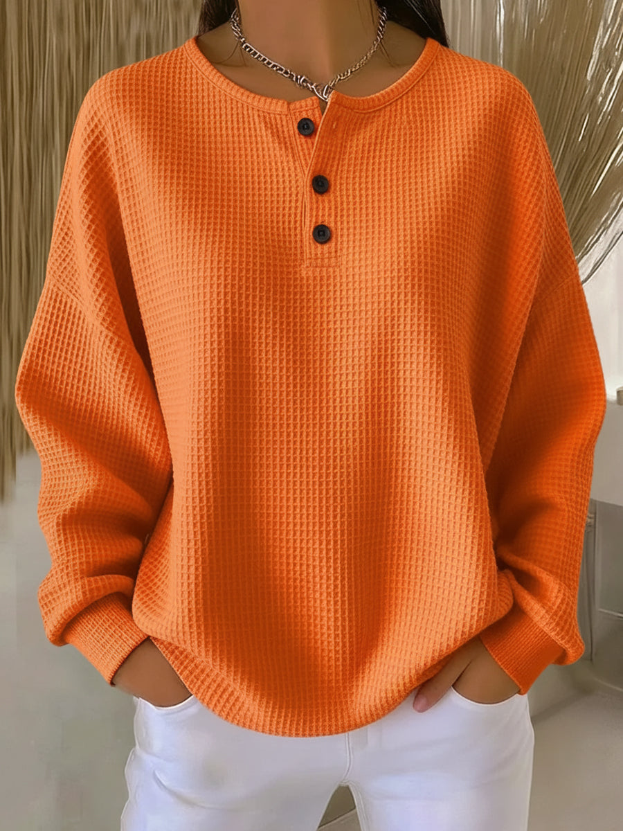 ANNA | CHIC COLLARED SWEATSHIRT
