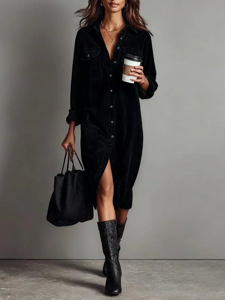 Aurovia - Stylish Flared Hem Dress