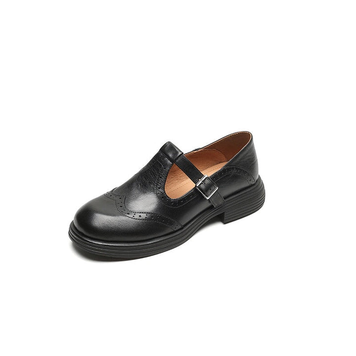 Risla | Classic Leather Mary Jane Flats