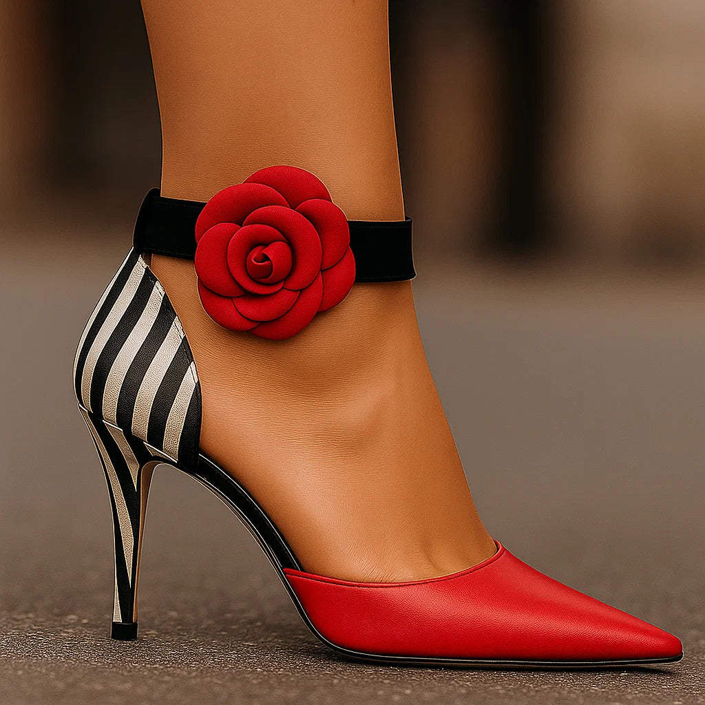 Carly | Floral Elegance Heels