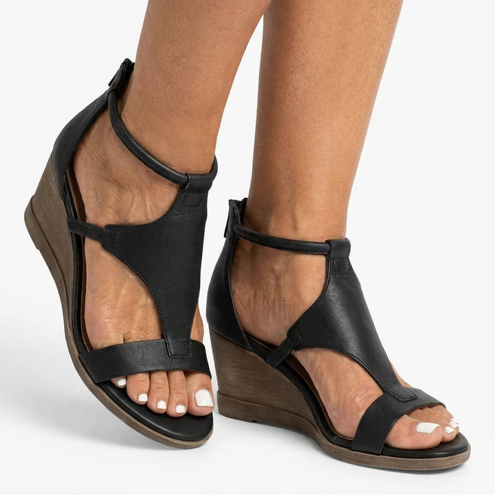 Wedge™ | Elegant Leather Comfort Sandals