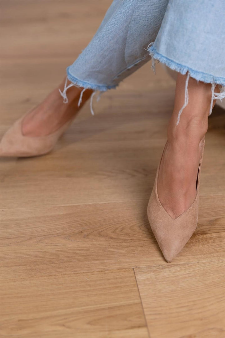 Giselle | Suede Slingback Pumps