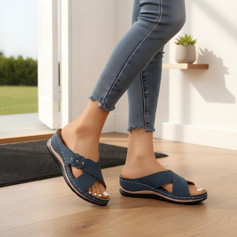 Jessy- Padded Wedge Sandals