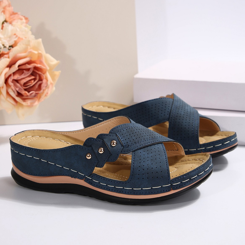 Jessy- Padded Wedge Sandals