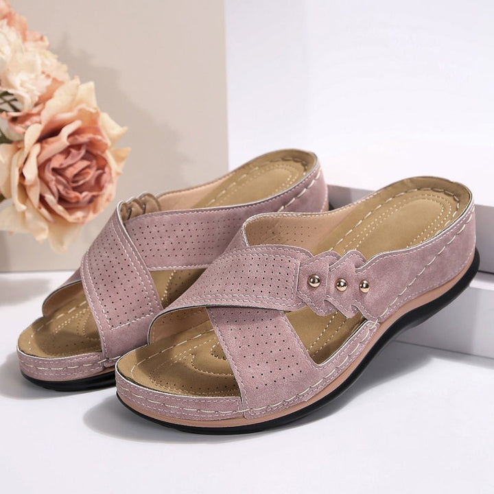 Jessy- Padded Wedge Sandals